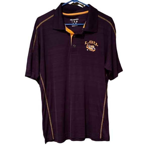 LSU Tigers Polo Shirt Embroidered Logo - Picture 1 of 8
